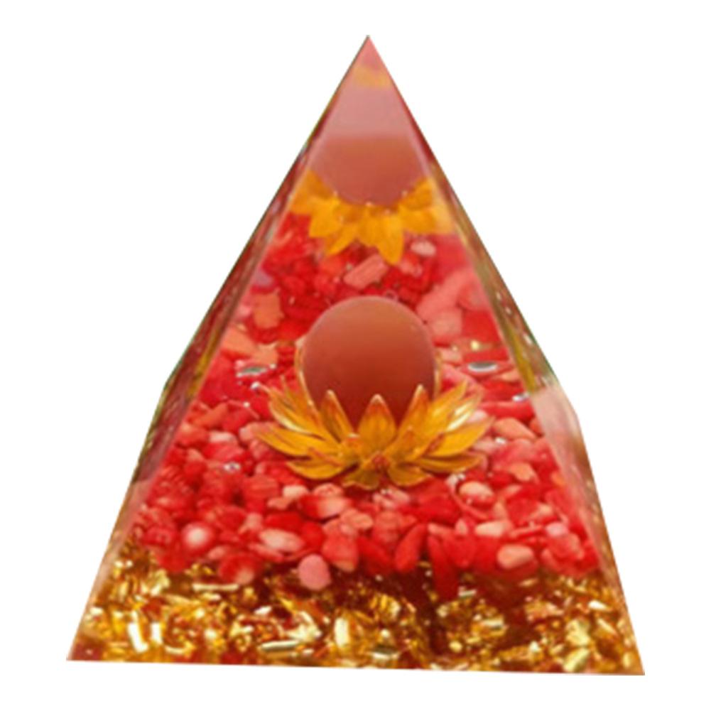 Naturstein Orgonit Pyramide Heilkristalle Energie Reiki Chakra Multiplikator Amethyst Meditation Glücksbringer Sammelstein Kunst
