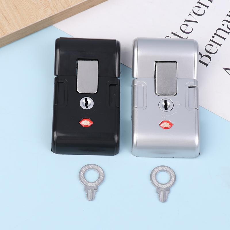 Serratura a Combinazione Portatile Nera Argento per Valigia Ricambio Antifurto Fibbia di Sicurezza Strumento Lucchetto Materiali di Riparazione
