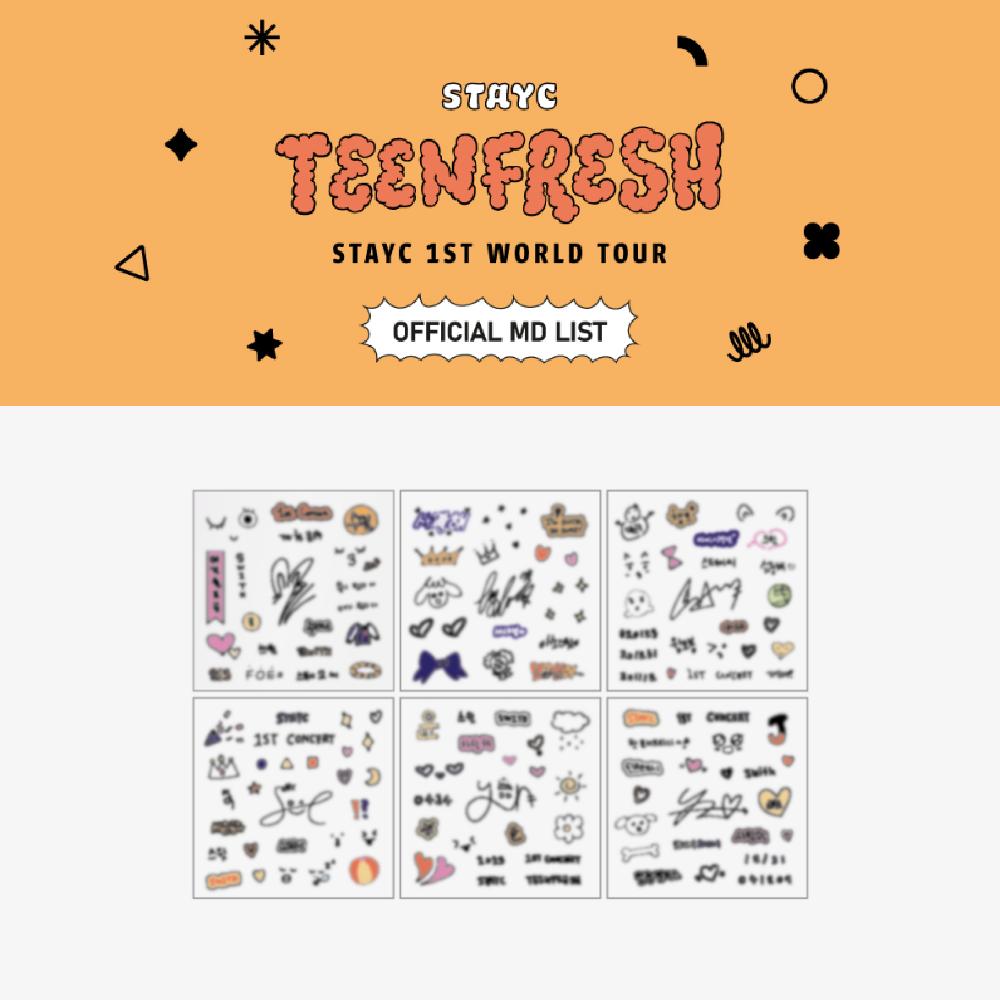 

Предзаказ STAYC 1st World Tour TEENFRESH Набор декоративных наклеек