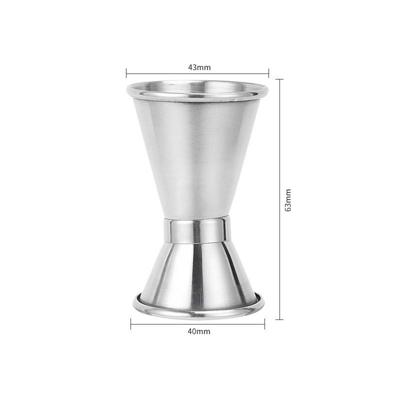 

Modern Minimalist Stainless Steel Bar Measuring Cup Set With Etched Logo For Cocktail Mixing 30mL