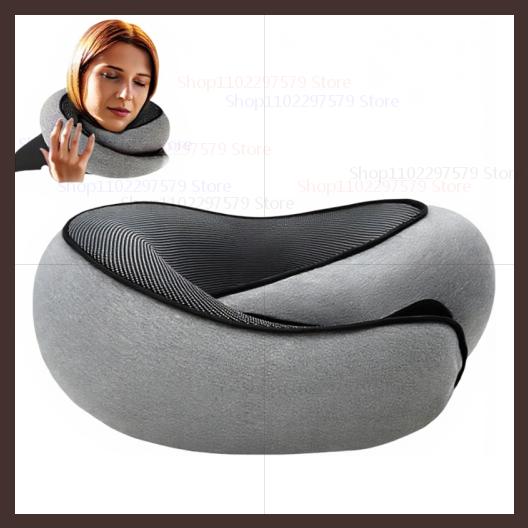 

Портативная U-образная дорожная подушка из пены с памятью, подушка-улитка, поддержка шеи в путешествии, подушка для шеи, регулируемые мягкие подушки для полуденного сна серый