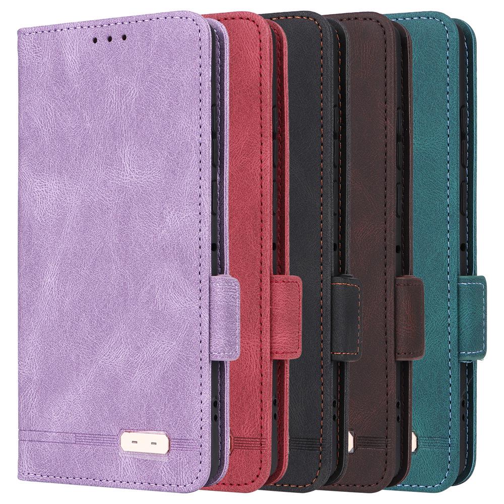 Motorola EDGE50 Fusion Leather Flip Case - Unisex European & American Design