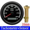 HD Tachometer Tacho Gauge 85MM With LCD Hourmeter Tacho Sensor M16 M18 Gasoline Diesel Engine Digital Tacho Meter Outboard Motor