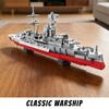 Military Series Revenge-class Battleship Model Building Block Set,Destroyer & Cruiser,DIY Decorative Collectible,Holiday Gift