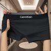 Men's Trendy Solid Color Boxer Briefs with Branded Elastic Waistband