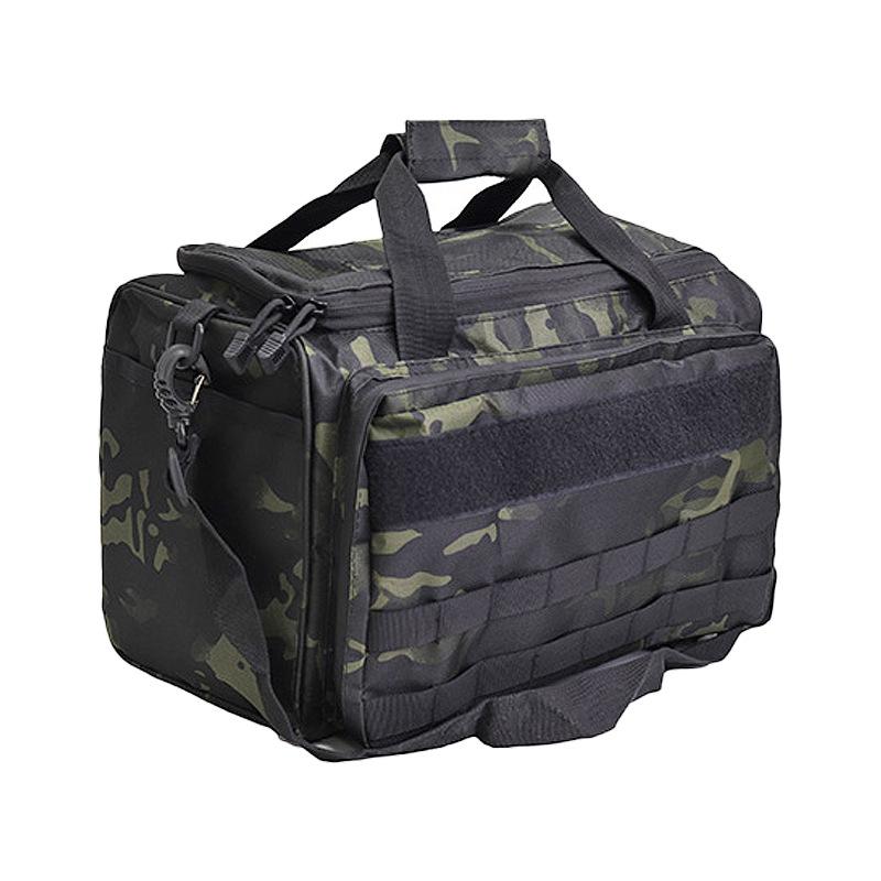 Large Capacity Durable Handbag, Multi-pocket Shoulder Bag with Pistol Magazine Pouch MOLLE Expand for Hunting Shooting