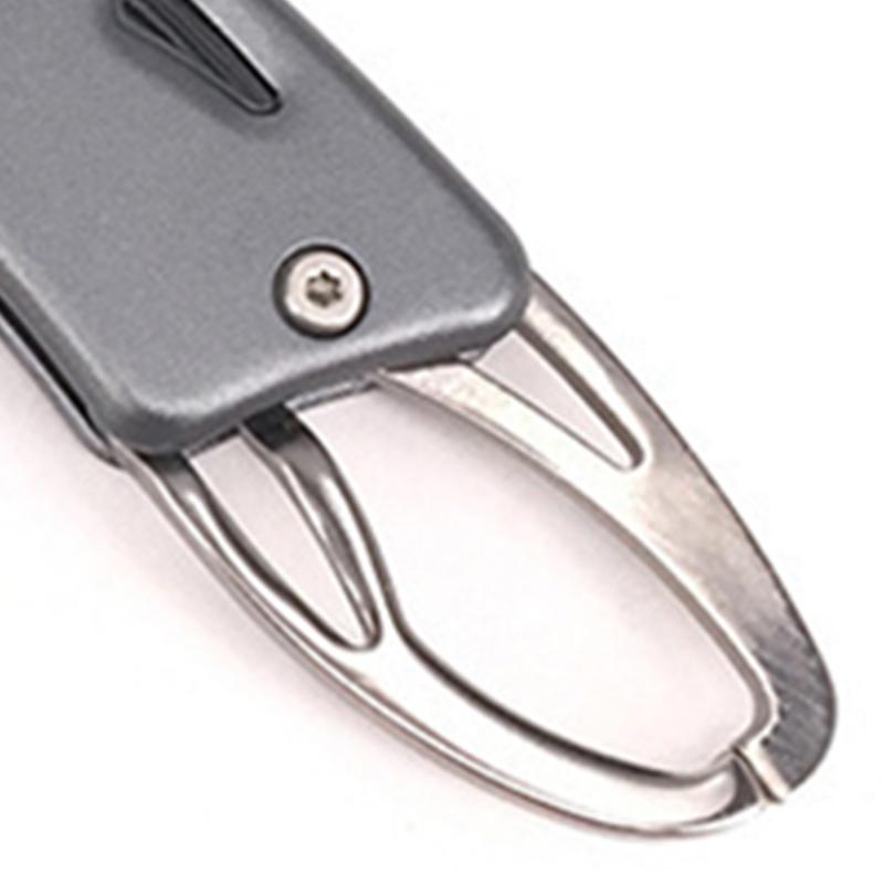 Fish Lip Gripper Aluminum Alloy One Hand Operation Easy Control Portable Fishing Lip Grabber Ruthenium Black