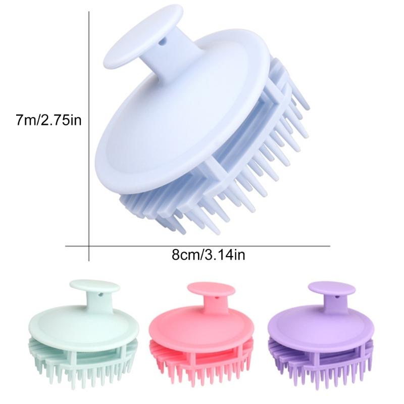 Scalp Massage Brush for Wet and Dry Hair Gentle Head Massage Brush Silicone Shampoo Hair Brush Shampoo Brush