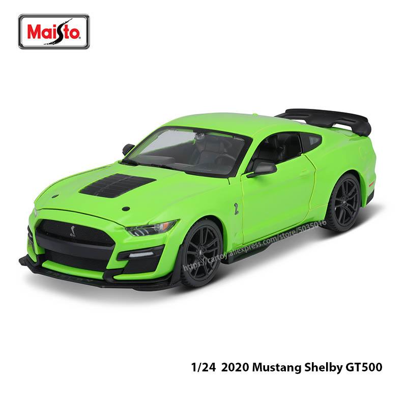 AJL1  Maisto 1:24 Old 1967 Ford Mustang GT Simulation Alloy Car Model Crafts Decoration Collection Toy Tools Gift