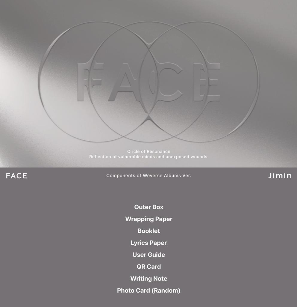Jimin FACE Albums (BTS) - (Weverse ver.) (Korean Edition)