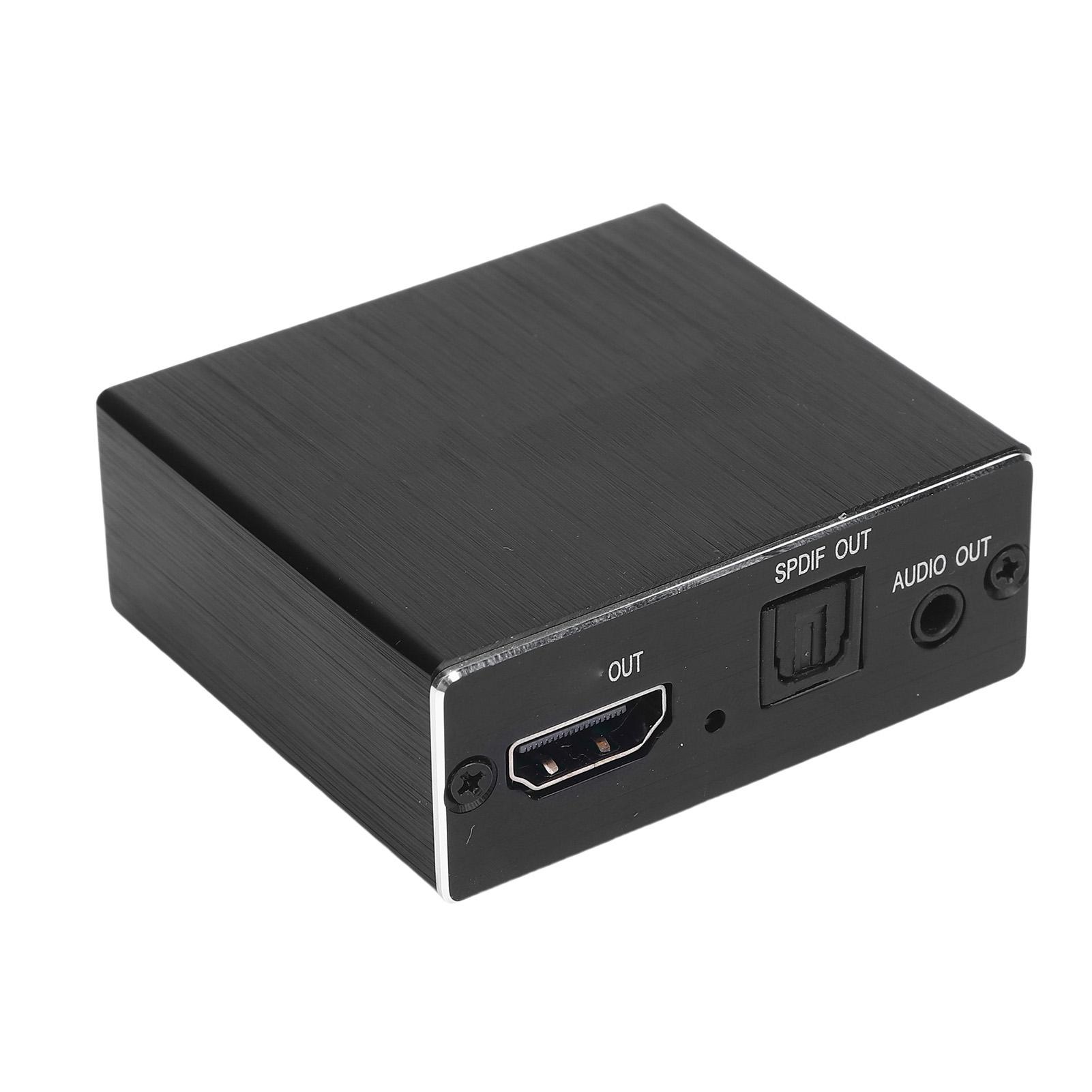 

4K Аудиоэкстрактор Преобразователь интерфейса HD Multimedia в оптический SPDIF 3,5 мм Адаптер аудиоэкстрактора