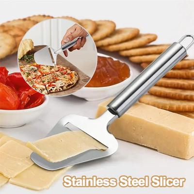 Stainless Steel Cheese Slicer Heavy Duty Plane Cheese Grater Non-Stick Cheese Cutting Knife Butter Knife Kitchen Cooking Tools