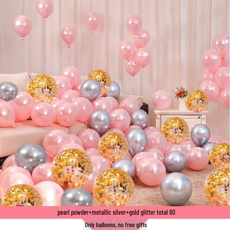 2025 Pink Balloon Set for Engagements, Weddings, and Birthdays