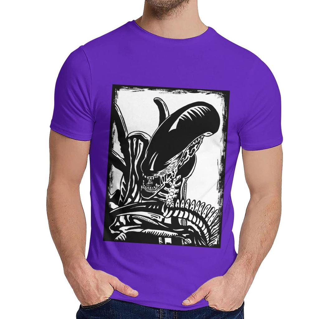 Alien Vs Predator Tee Alien Covenant Men Awesome Natural Cotton T Shirt Crewneck
