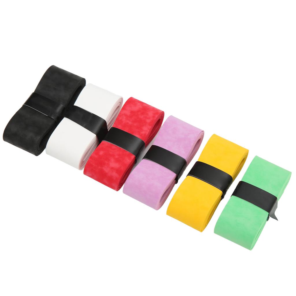 6 teile/satz Multicolor Viskose Tennis Griffbänder Anti Skid Badminton Schläger Hand Kleber für Sport