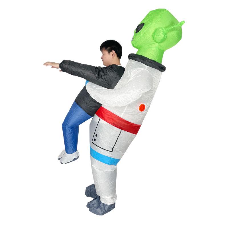 Halloween Inflatable Alien Ghost Costume: Funny Cartoon Mascot Prop