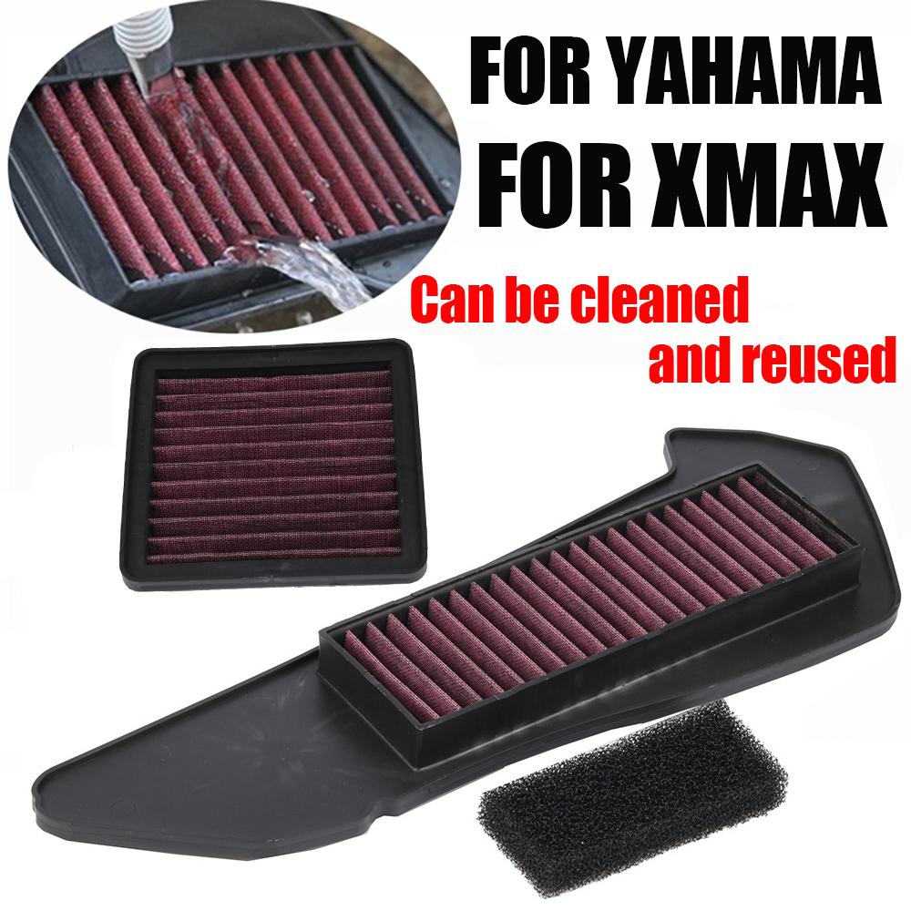 For Yamaha X MAX250 XMAX300 X-MAX250/300 Air Filter Element Motorcycle Transmission Filter Element High Flow Air Filter