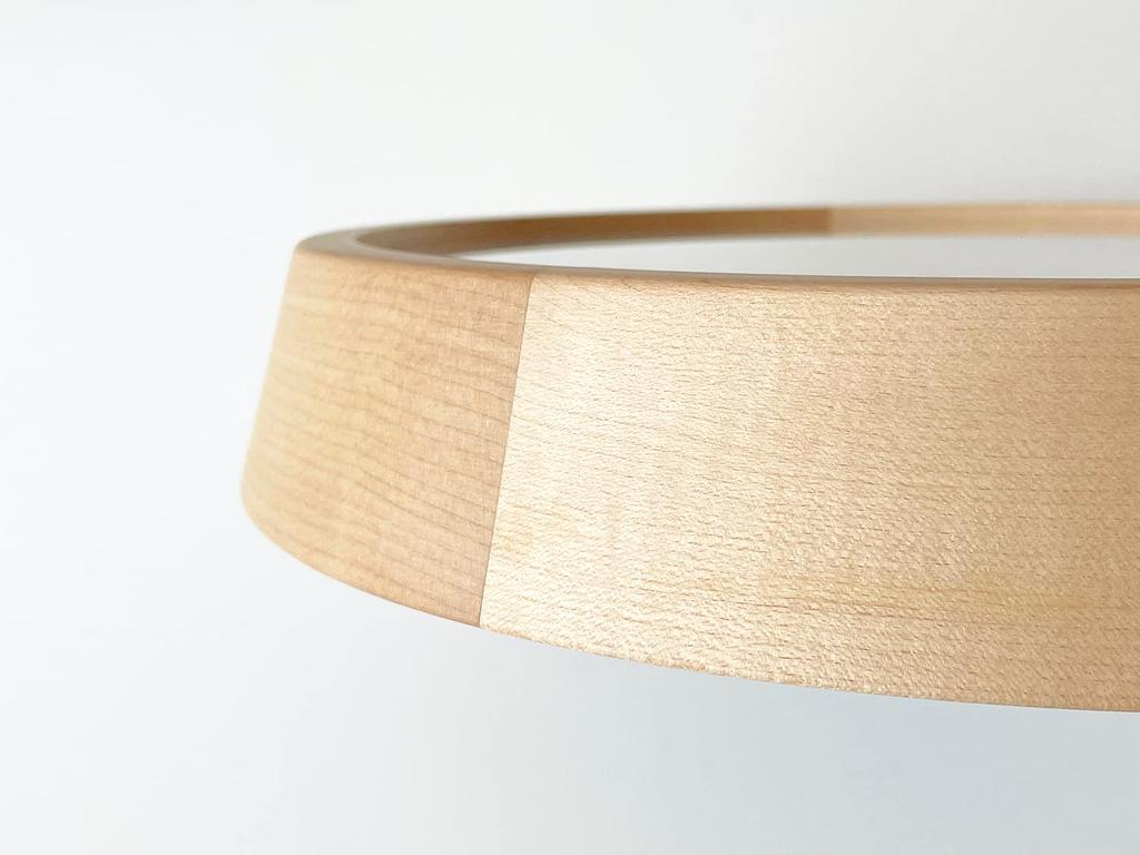 KATOMOKU Muku Round Wall Clock 12 Maple Wall Clock with Continuous Second Hand Movement H. km-98HM 306mm (quartz Clock)