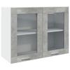 7 Piece Kitchen Furniture Set Lyon Concrete Grey Particleboard