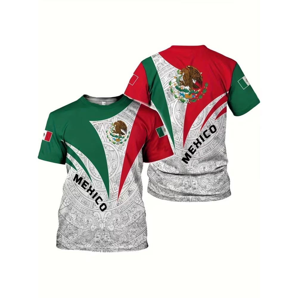 3D Digital Printing T-Shirt Teen Men's Short Sleeve Top Versatile Breathable