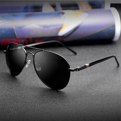 Luxury Men's Polarized Sunglasses Driving Sun Glasses For Men Women  Designer Male Vintage Black Pilot Sunglasses UV400
