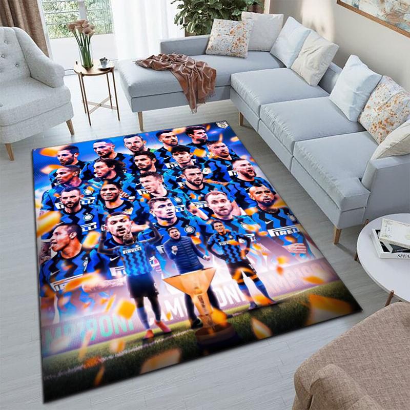 Famous F.C. Internazionale Milano football player Lautaro Martínez carpet is suitable for living room and bedroom office decorative carpet L5