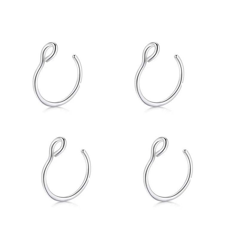 Versatile Stainless Steel Nose, Lip, and Ear Studs: Wear with or Without Piercings