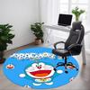 1pc Doraemon Adventure Office Round Area Rug, Indoor Mat Suitable For Office, Under Office Chairs Bedroom Living Room Home Decor A0908149