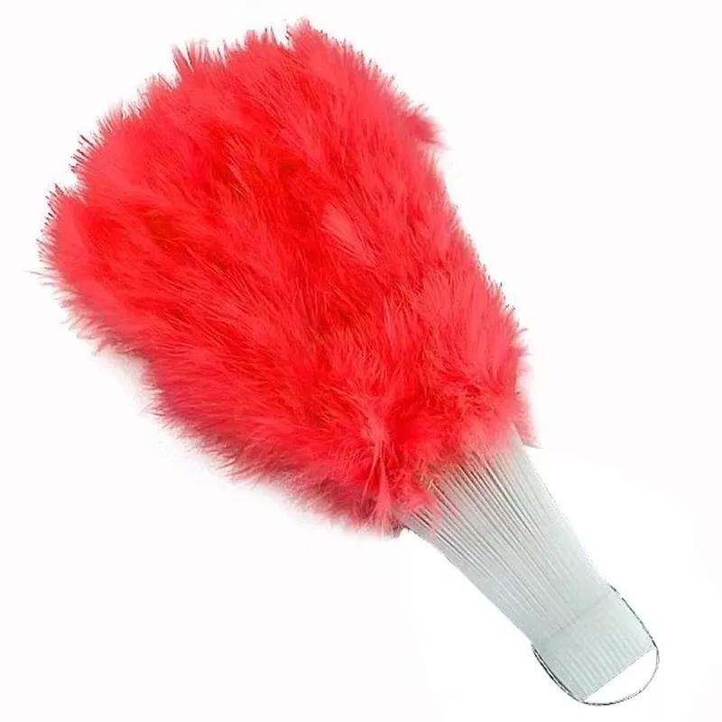 Soft Fluffy Lady Burlesque Wedding Hand Fancy Dress Costume Dance Feather Portable Fan Chinese Decoration Weddings Decorative