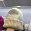 Warm Rabbit Fur Knitted Hat Women's Double-layer Thickened Wool Hat Casual Ear Protection Hat Soft Waxy Headgear Casual Cold Hat Tide