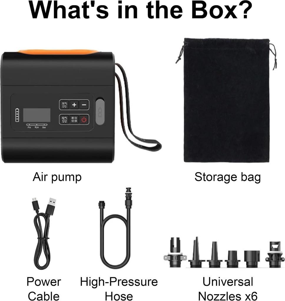 Outdoor Wireless Air Pump Travel Vacuum Pump with Inflatable Deflate Portable Electric MINI Inflatable Pumps for Mats