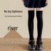 Girls' Thigh-High Socks for Autumn/Winter - Black, Over-the-Knee, Suitable for Students and Mid-Large Children