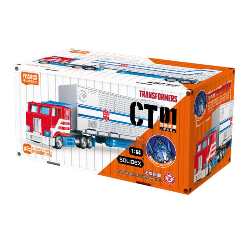 Non-Toxic Blokees Transformers Building Blocks Wheels Ct01 Optimus Prime With Carriage Action Figures Splicing Toys Collect Models