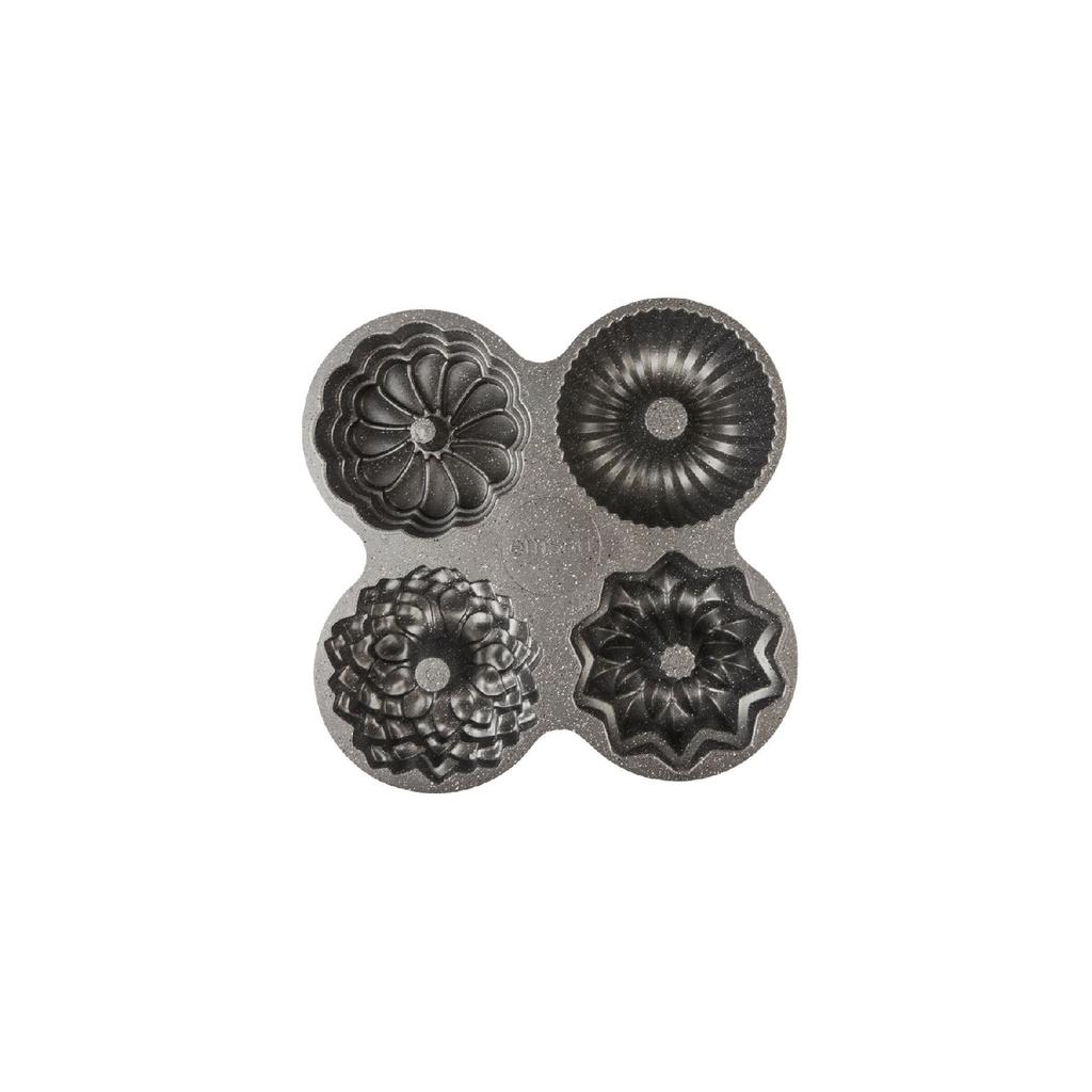 Griss Four In One 4-piece Gray Cake Mold