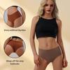 Seamless Women's Mid-High Waist Yoga Panties - Breathable Tummy Control Hip Lift Ice Silk Underwear