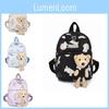 Adorable Cartoon Bear Nylon Kids Backpack For Boys And Girls Perfect For School