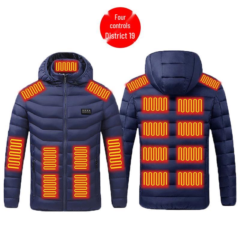 Intelligente temperaturkontrollierte beheizte Baumwolljacke: Elektrisch, Warm und Bequem