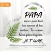"Jag älskar dig Pappa" Inskription - Hjärtformad, Vardagsrum & Skrivbordsdekor, Fars dagspresent till Pappa, Klassisk Året Runt-Present, Barnrum, Hemmakontor Li