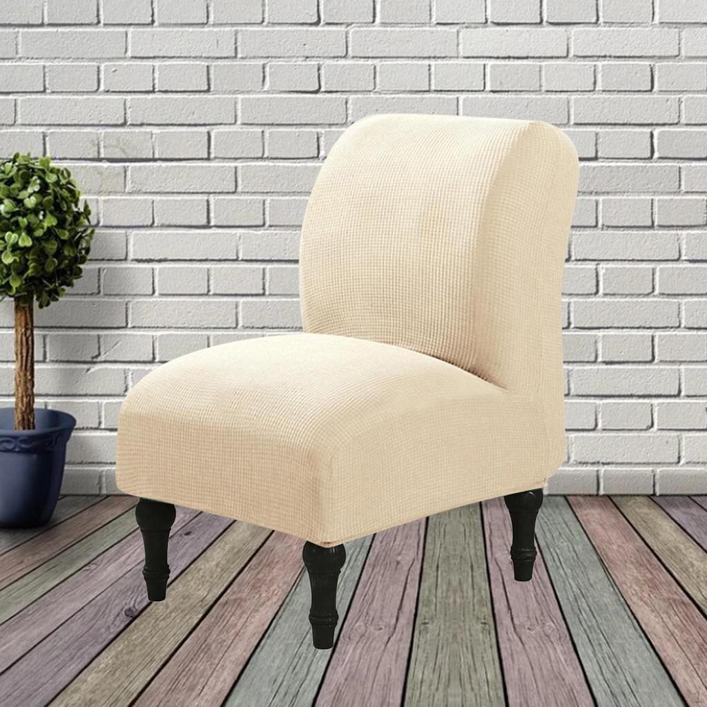 Armless Slipcover High Stretch Polyester Jacquard Non- Sofa Covers Furniture for Living Room
