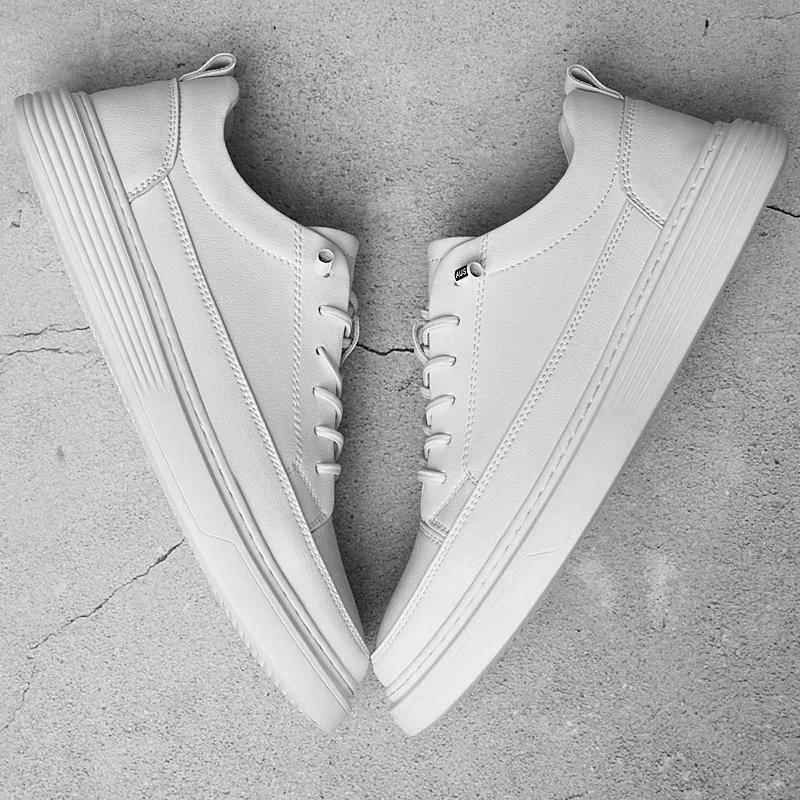 Fashion New Genuine Leather Mens Shoes Comfortable Outdoor Sneakers High Quality Skateboard Casual shoes Fashion Sport Male Footwear2024
