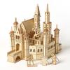 Hallisun 3D Wooden Puzzle for Adults (Ages 14+) - Assembly 3D Castle Puzzle - Mechanical Craft DIY Mechanical Wood Puzzle Toy Hobby Christmas Valentin