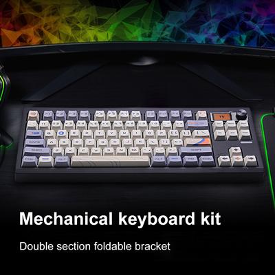 GMK87 Mechanical Keyboard Kit RGB Backlit Keyboard VIA-programmable Computer Keyboard With Knob&screen for ESports Gaming Office