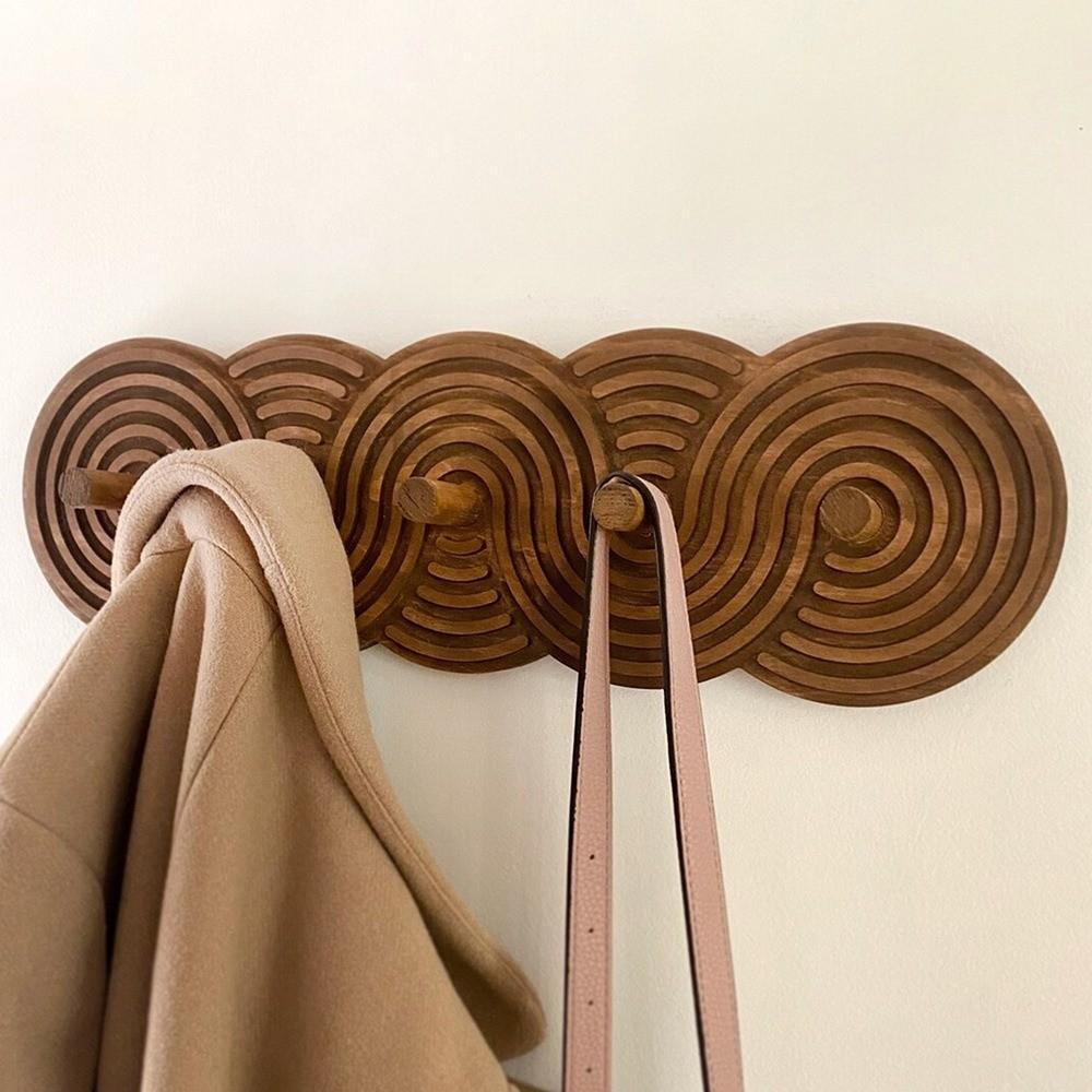 Bohemian Style Wall-Mounted Organizer Modern Entryway Organizer  Wall Storage