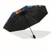 Yin Yang Fish Sunset Landscape Wall Art Print Umbrella, Christmas Gift Y396