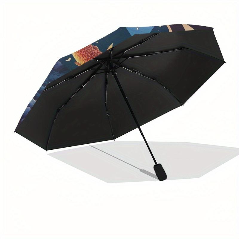 Yin Yang Fish Sunset Landscape Wall Art Print Umbrella, Christmas Gift Y396