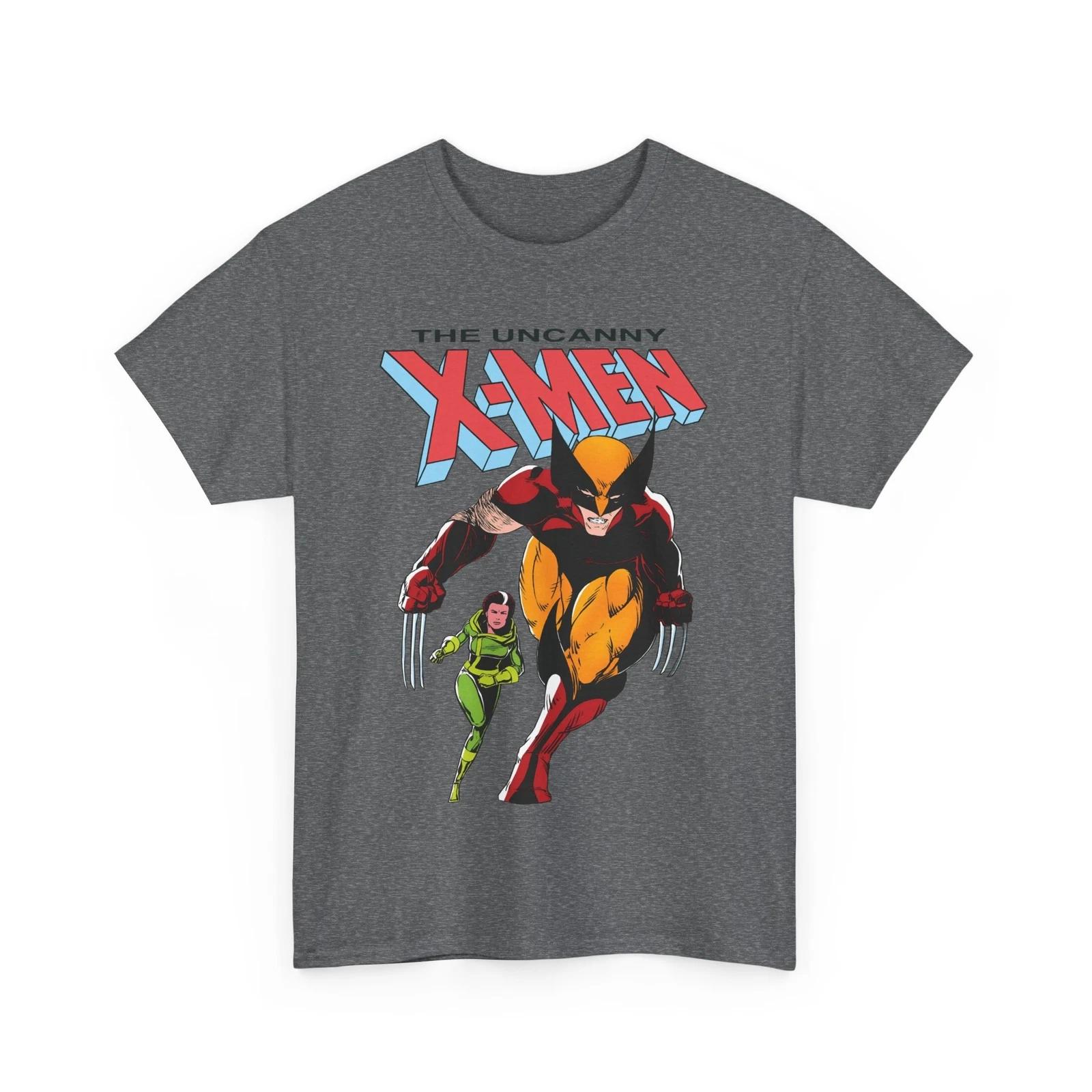 Wolverine & Rogue T-Shirt Paul Smith Art Uncanny X-Men #173 Retro-Style Tee M