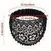 4 Pcs Lace Headbands For Women,Wide Floral Pearl Lace Elastic Headbands Hair Accessories For Women