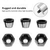 6pcs Router Bit Collet Chuck Set 6/6.35/8mm Trimmer Collet Chuck Heads Carbon Steel Collet Chuck High Precision Adapter