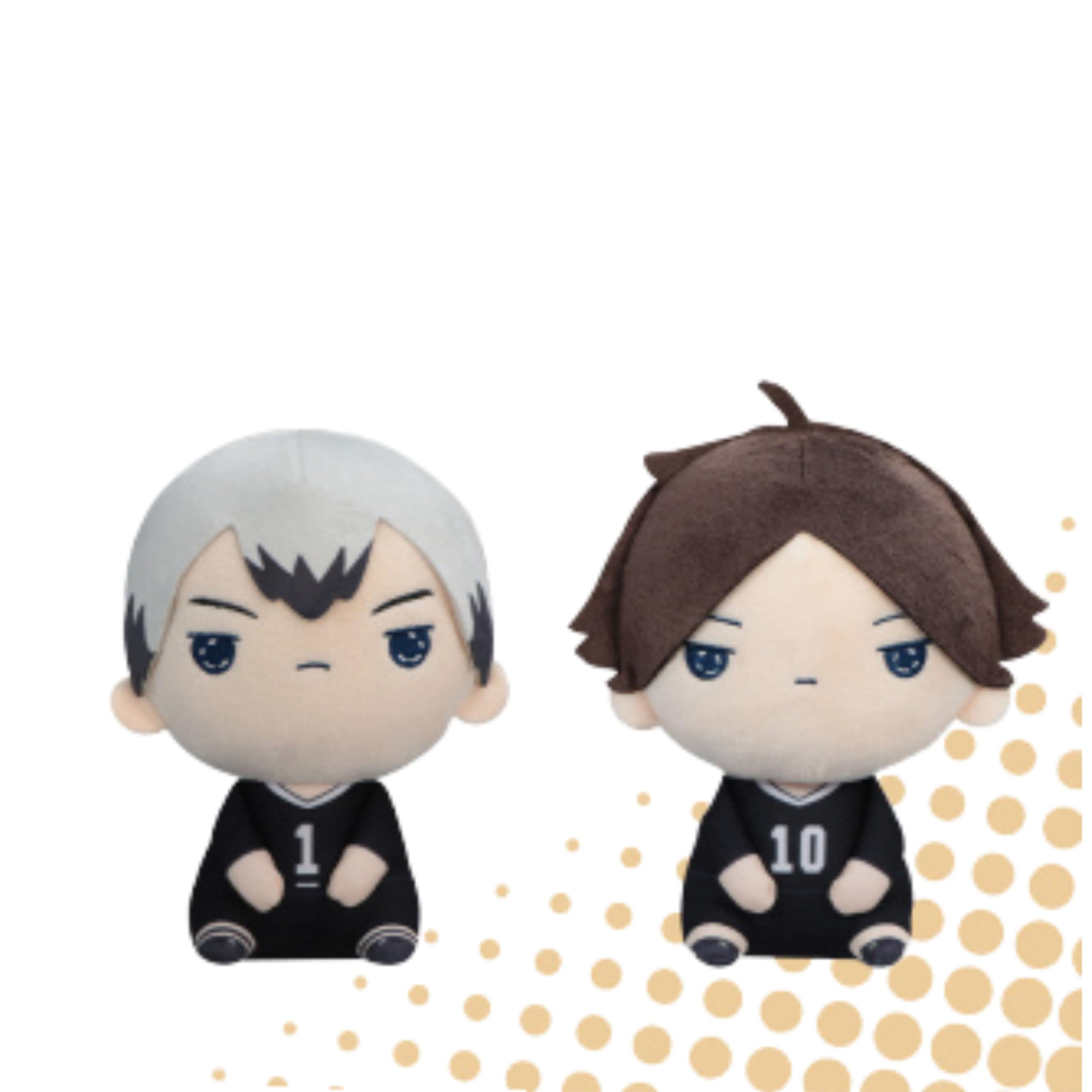 Haikyuu Mochi Piko Plush Toy Set 10 types Shinsuke (2 total, approx. 15cm) (Rintaro Suna, Kita)