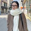 New solid color couple scarf women's imitation cashmere winter Korean version student versatile wool knitted warm scarf men